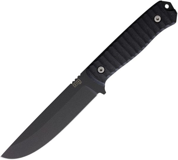 ZA-PAS VICI Fixed Blade Black 4.75" NMV Steel G10 Handle