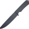 ZA-PAS VIDI Fixed Blade Knife 6" Black G10 w/ Sheath