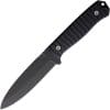 ZPKVN1BK ZA-PAS Knives VENI Fixed Blade Black 4.75" NMV Tool Steel w/ Sheath