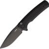 Zero Tolerance 0044 Button Lock Folding Knife Black Ti 3.25"