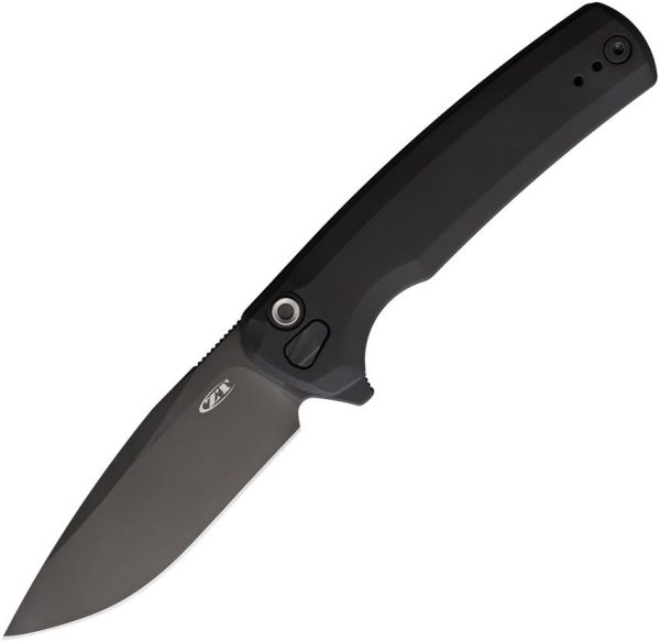 Zero Tolerance 0044 Black Ti S45VN Folding Knife Button Lock