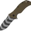 ZT0350OLTS Zero Tolerance Assisted Opening Folding Knife MagnaCut 3.5" OD Green