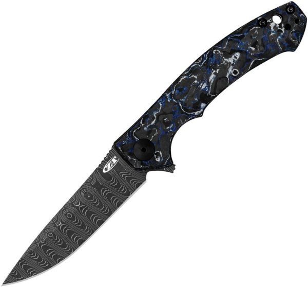 Zero Tolerance Sinkevich Framelock Damascus Folding Knife