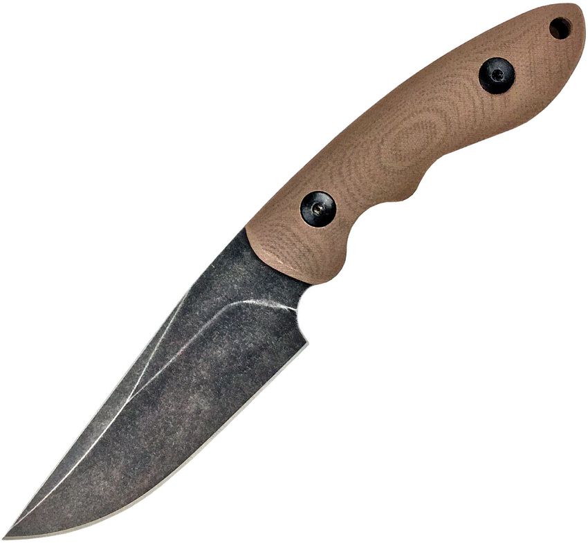 ABKT TAC Desert Predator Fixed Blade Knife 3.25" D2 Brown G10