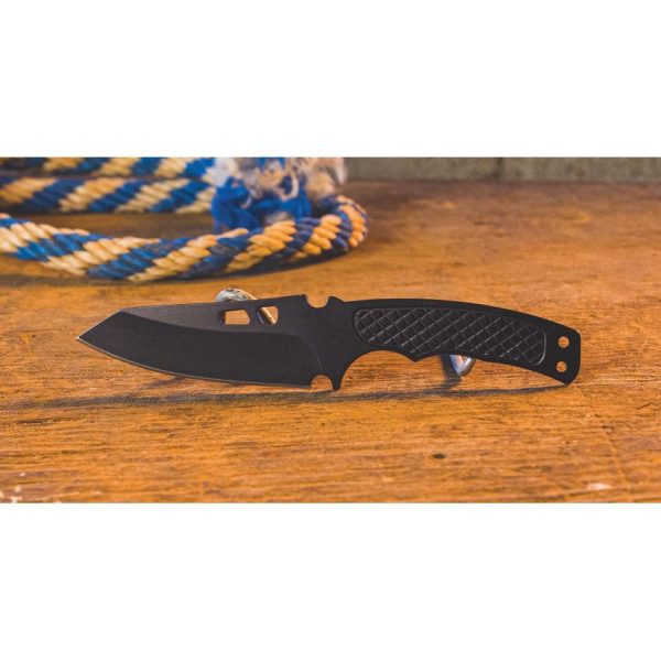 ABKT TAC Recon Ops Neck Knife - Black Oxide Tanto