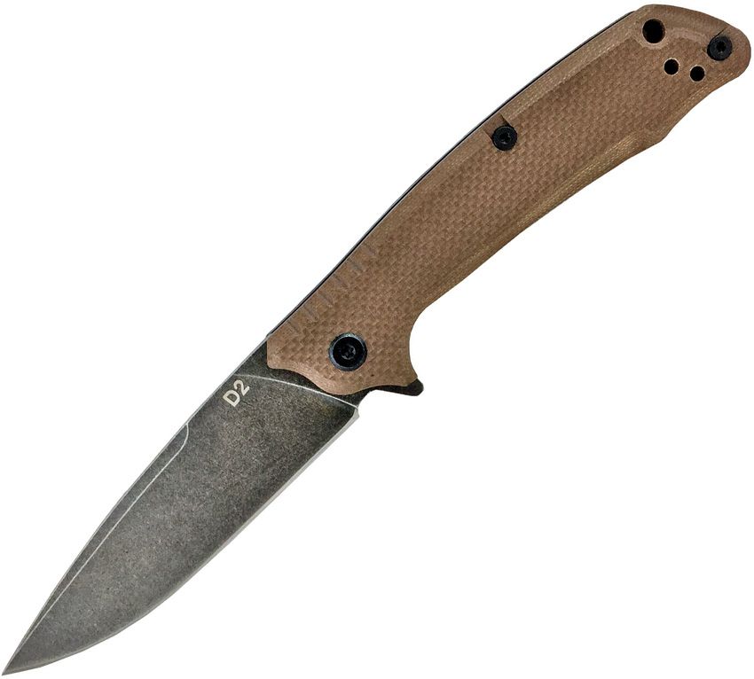 ABKT TAC Predator Linerlock Folding Knife 3.75" D2 Tan
