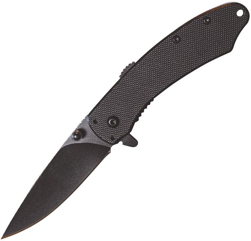 ABKT TAC Assisted Opening Linerlock Folding Knife Black G10