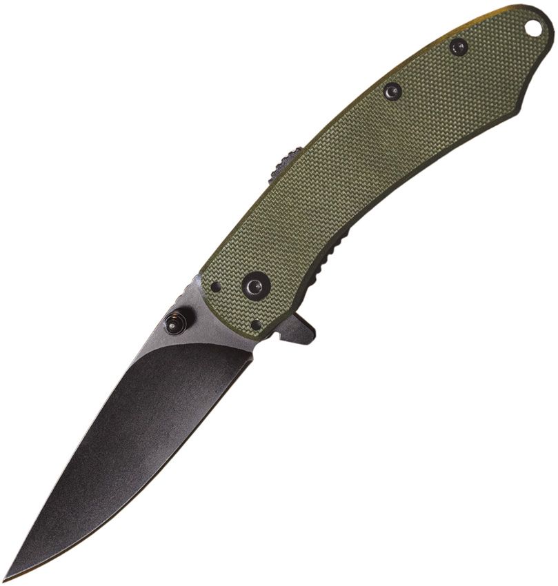 ABKT Tac Ember Linerlock Assisted Opening Folding Knife 2.75" Black Oxide