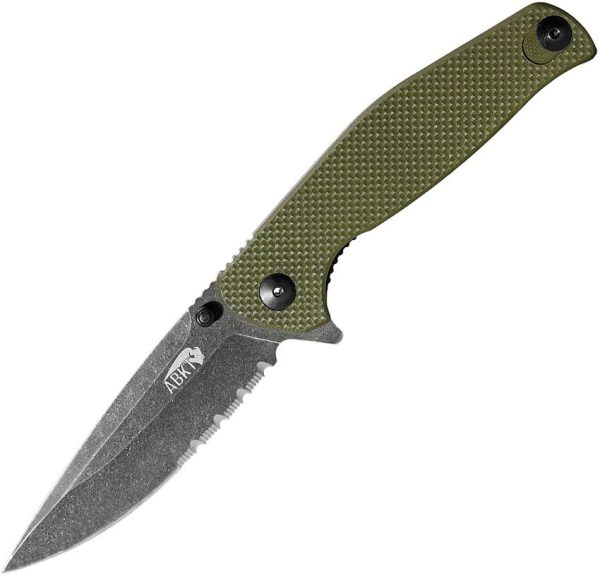 AB1026GS.jpg ABKT Tac Catalyst AB1026GS D2 Steel Folding Knife OD Green
