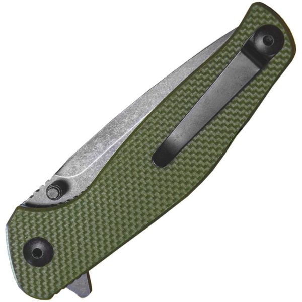 ABKT TAC Catalyst Linerlock Green G10 D2 Blade