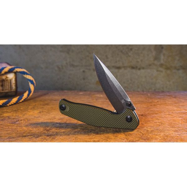 ABKT TAC Catalyst Linerlock Green G10 D2 Blade