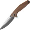 ABKT TAC Catalyst Linerlock Tan G10 D2 Blade