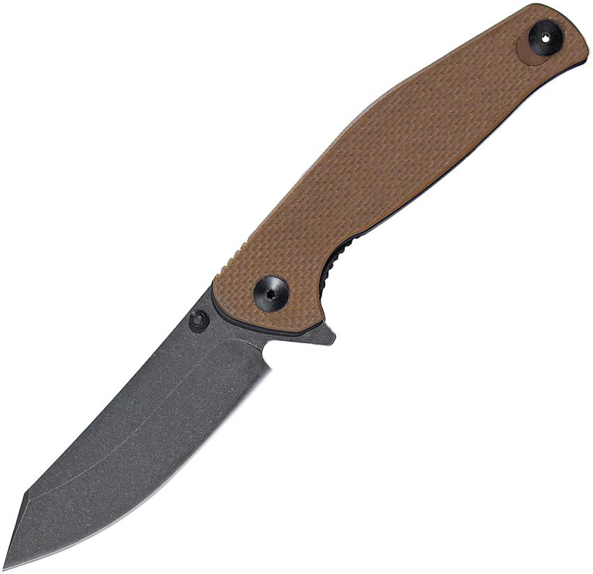 ABKT Tac Catalyst Linerlock 3.5" D2 Folding Knife Coyote Tan