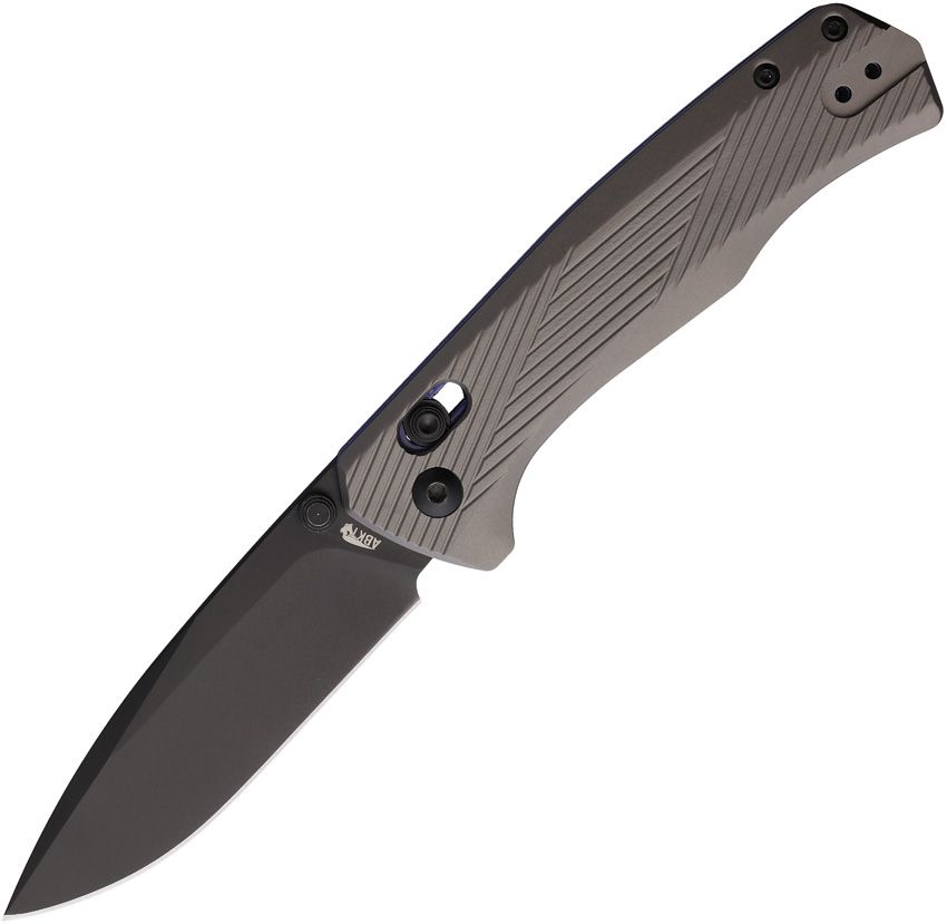 ABKT Tac Interlace Slide Lock Folding Knife 3.5" D2 Gray