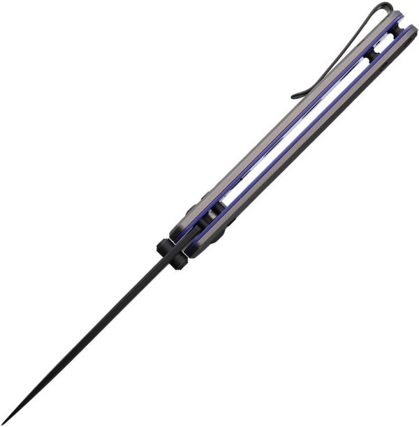 ABKT Tac AB1028BL Interlace Slide Lock Folding Knife D2 Steel