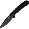 ABKT TAC AB1045BG Elite Linerlock Folding Knife D2 Steel Black