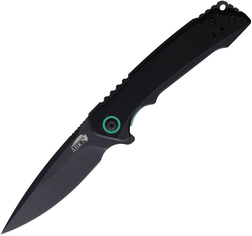ABKT TAC AB Elite Linerlock Folding Knife 3" D2 Black G10