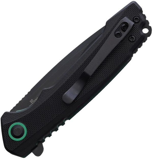 ABKT TAC AB1045BG Elite Linerlock Folding Knife D2 Steel Black