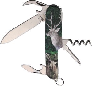Albainox Swiss Style Multi-Tool with Deer Artwork