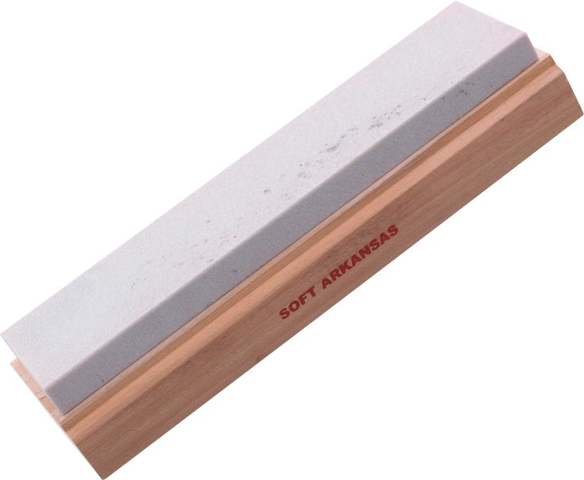 Arkansas Sharpeners 8x2 Soft Whetstone on Cedar Block