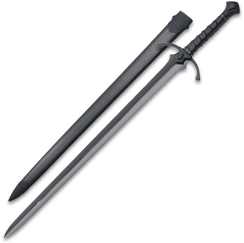 United Cutlery Black War Sword 32.5" Blade w/ Scabbard