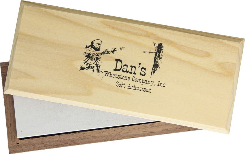 Arkansas Sharpeners Soft Whetstone 6" x 2" w/ Wood Box