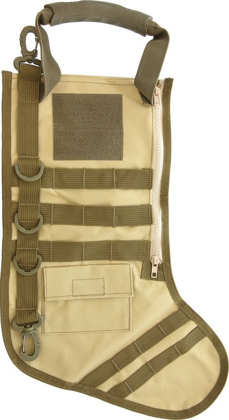 Carry All Tactical Stocking 17 inches Desert Tan MOLLE