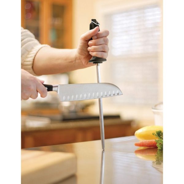 Smith's Sharpeners 9 inch Honing Steel Black Handle