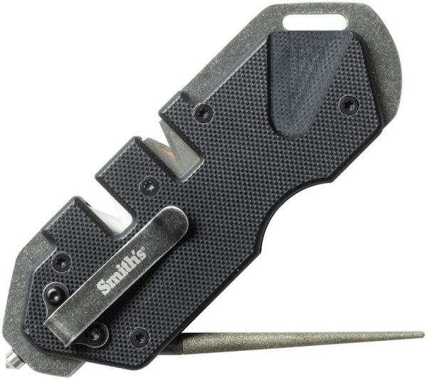 Smith's PP1 Tactical Sharpener Black - G10 Handle Glass Breaker