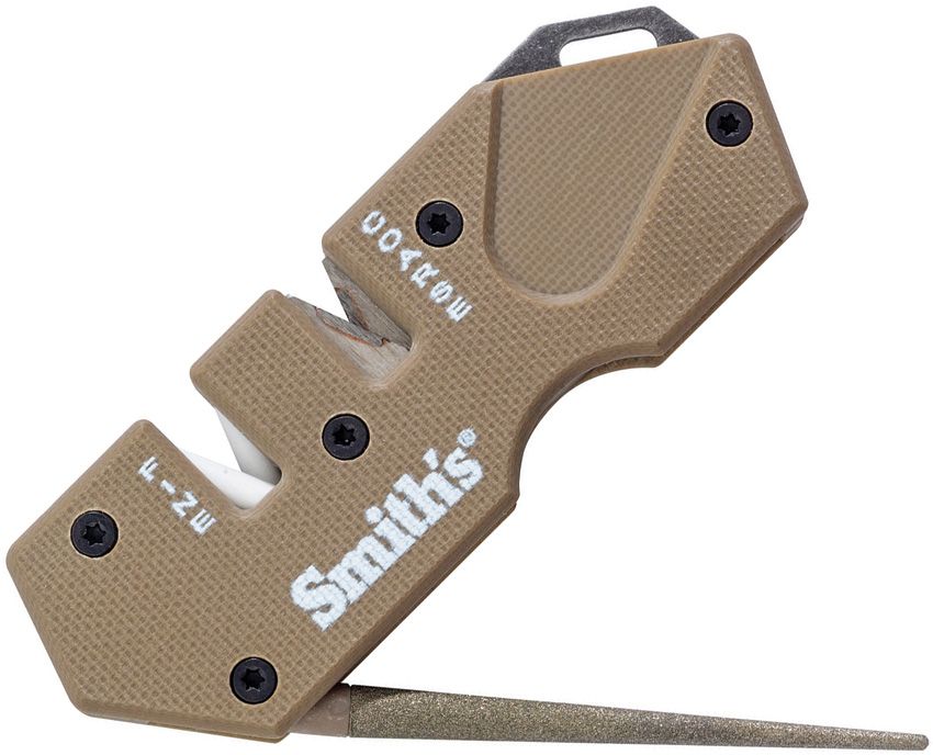 Smith's Sharpeners PP1 Mini Tactical Sharpener with Ceramic Carbide Slots