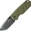 AC50987.jpg Smith's Campaign Linerlock OD Green Folding Knife 420 Stainless