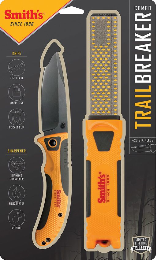 AC51013.jpg Smith's Trail Breaker Linerlock Folding Knife 420 Stainless Combo