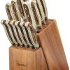 AC51032.jpg Smith's Cabin Lodge 9-Piece Kitchen Knife Set Stainless Steel Block