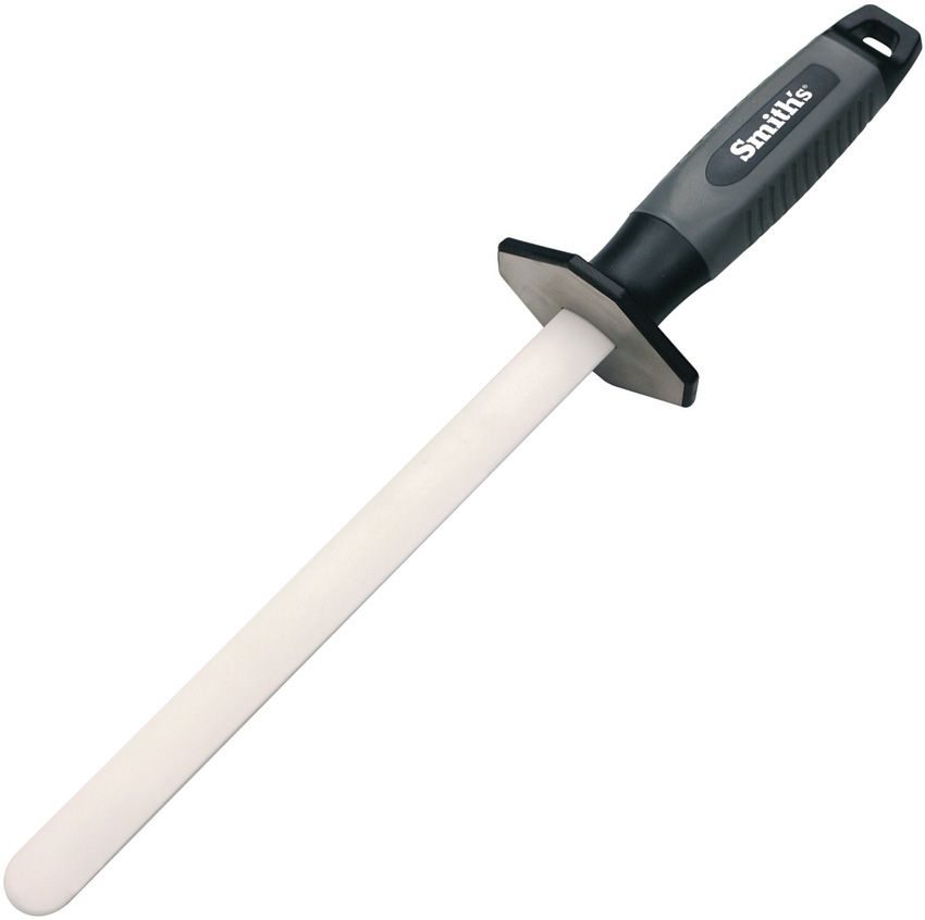 Smith's 13" Oval Ceramic Sharpening Rod with Lanyard Hole