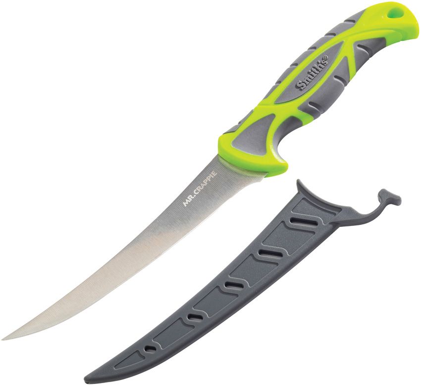 Smith's Sharpeners Mr. Crappie Slab Sticker Fillet Knife 6.25" 420 Stainless w/ Sheath