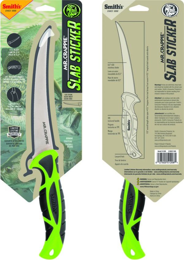 Smith's Mr. Crappie Slab Sticker - 6.25 inch Boning Blade