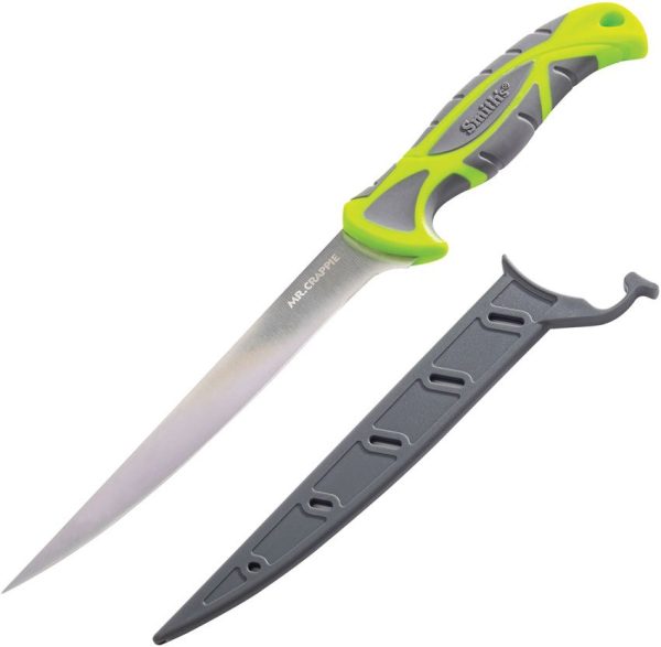 Smith's Mr. Crappie Slab Sticker 7" 420 Stainless Fixed Blade