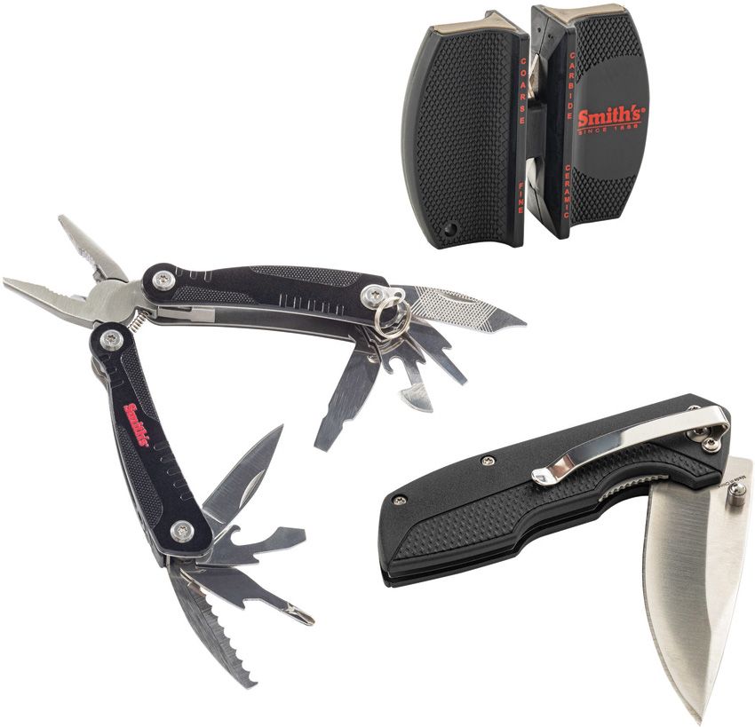 Smith's EdgeSport Combo Folding Knife w/ Multi-Tool & Sharpener