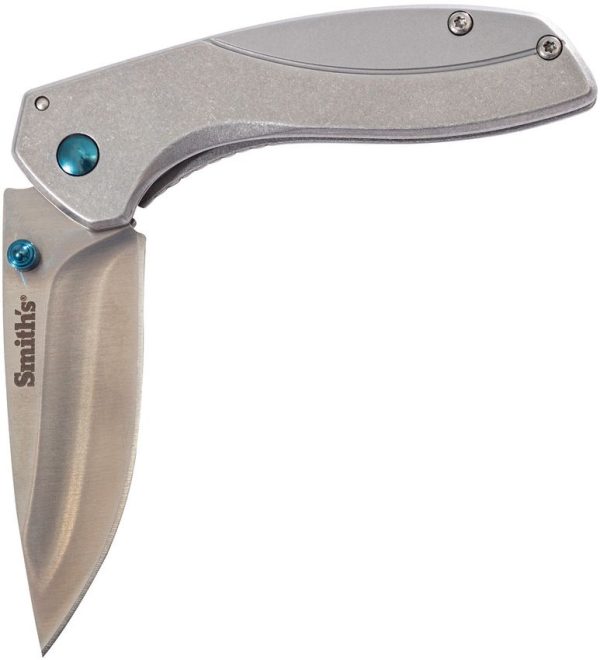 AC51245.jpg Smith's Noesis Framelock Gray 420 Stainless Folding Knife