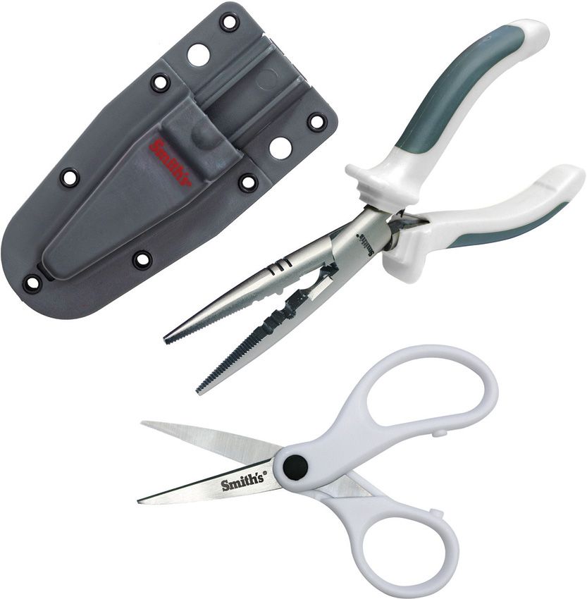 Smith's Sharpeners Lawaia Pliers & Scissors Combo 6.5" White