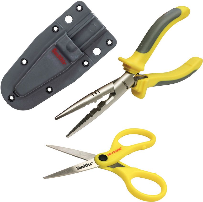 Smith's Mr. Crappie Pliers & Scissors Fishing Tool Kit w/ Sheath