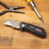 Smith's Edgework-Site Razor Combo Folding Knife Black Sharpener