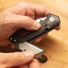Smith's Edgework-Site Razor Combo Folding Knife Black Sharpener