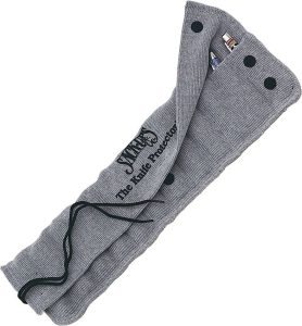 Sack Ups Protector 12 Knife Roll - Gray Silicone Cotton