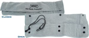 Sack Ups Protector 10 Knife Roll - Gray Cotton