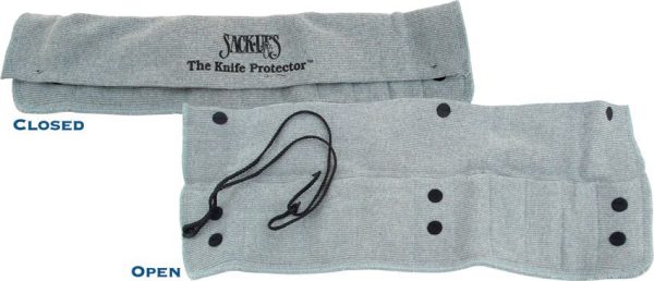 Sack Ups Protector 10 Knife Roll - Gray Cotton