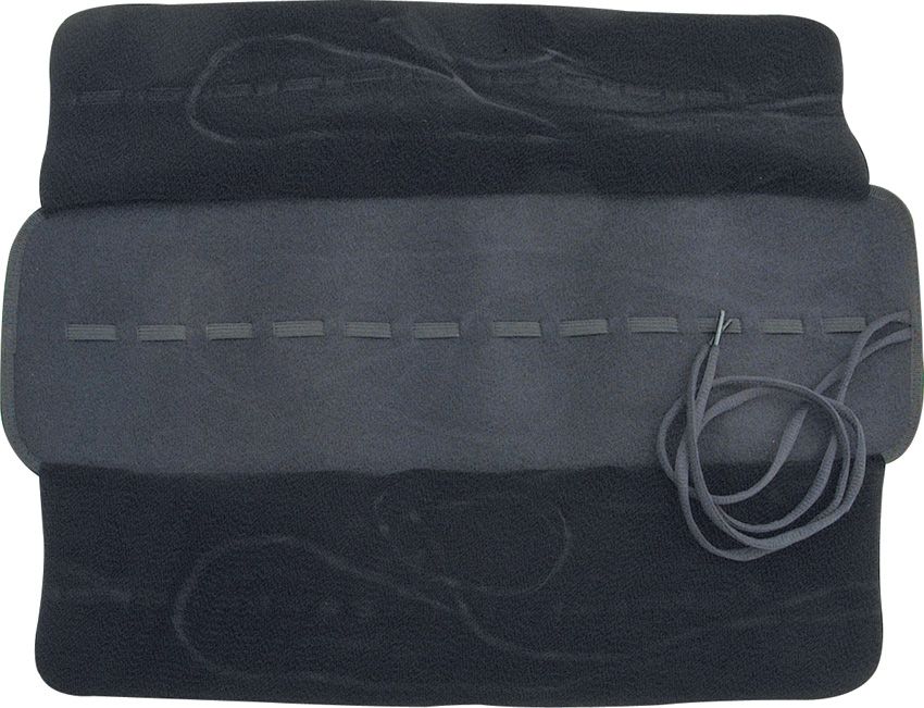 Carry All Knife Roll 12 Black Imitation Leather 6.25"