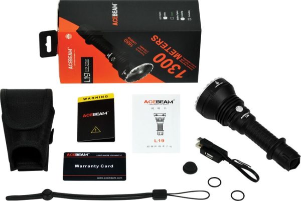 Acebeam L19 2.0 Flashlight - SFT40 LED 2200 Lumens