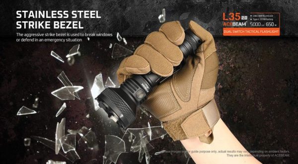 Acebeam L35 2.0 Flashlight - Black XHP70.3 5000 Lumens