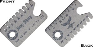 AuCon Dog Tag 3.0 Anglefinder Titanium Stonewash